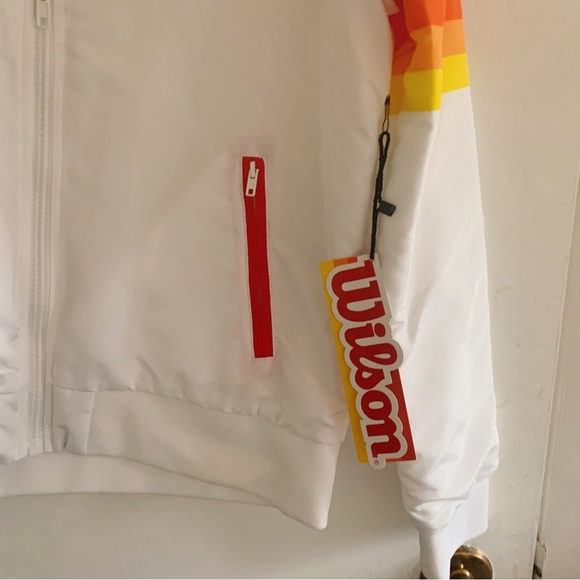 Wilson via Forever21 size small retro windbreaker NWT - Picture 8 of 9